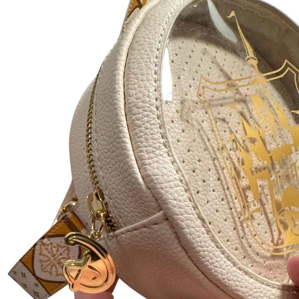 Disney Loungefly Crossbody Pin Bag with Gold Castle “Where Dreams Come True” - Picture 4 of 13
